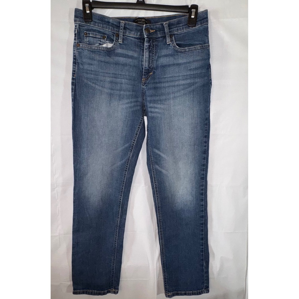 Banana Republic Girlfriend Jeans Womens 29/8 Medium Wash Blue Denim Stretch
